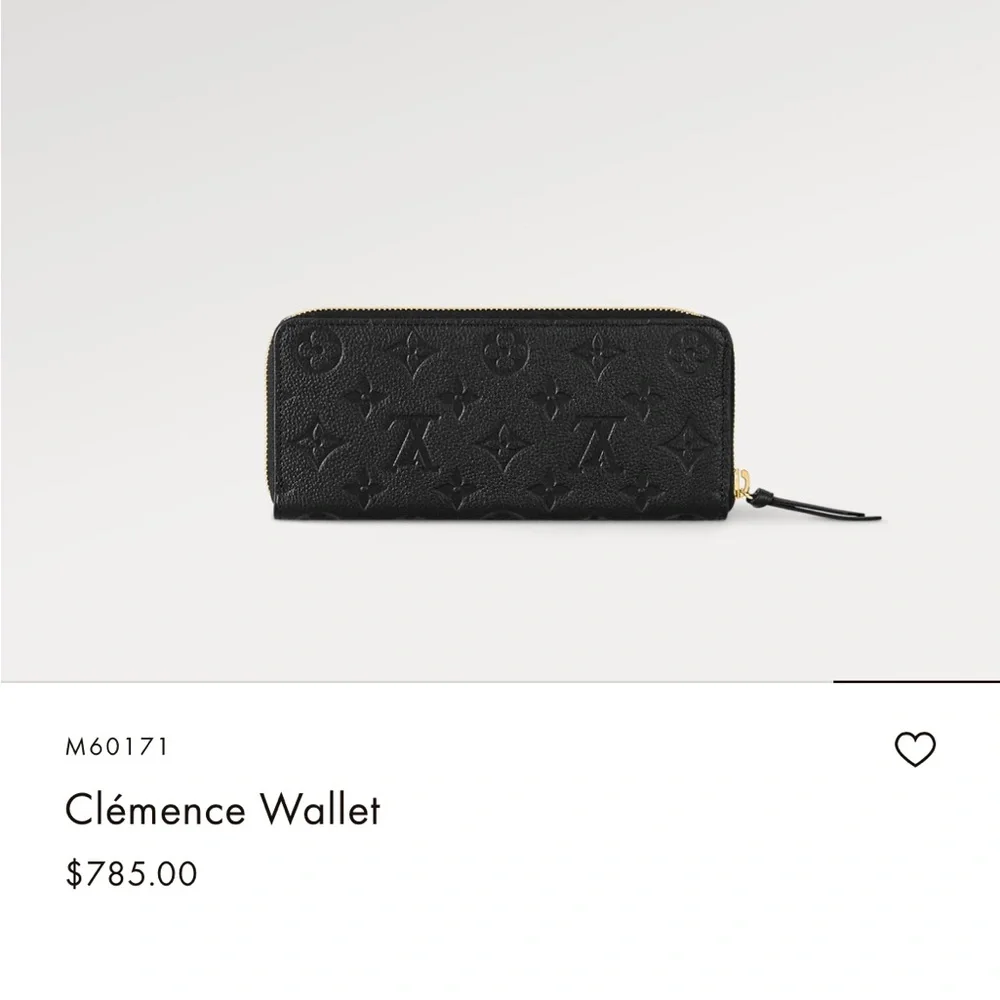 Authentic Louis Vuitton Clèmence Wallet Barely Used